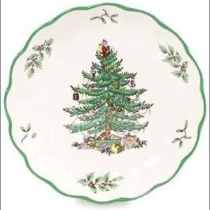 Spode Christmas Tree Small Round Fluted Dish
